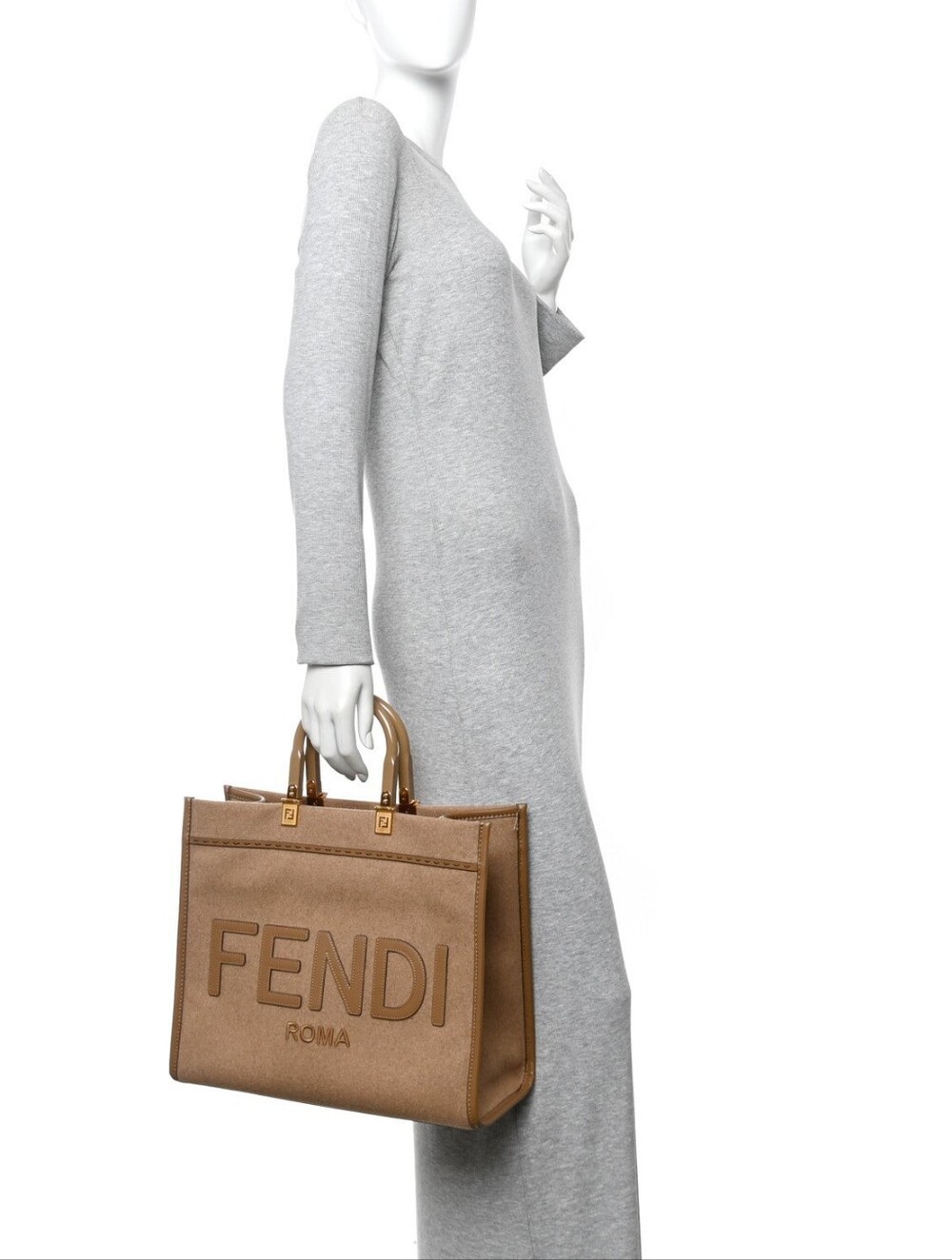 Fendi Wool medium sunshine tote In mint condition.